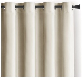 Draperie bej dimout (semi-opacă) din catifea 140x245 cm Eyelets – Restilo