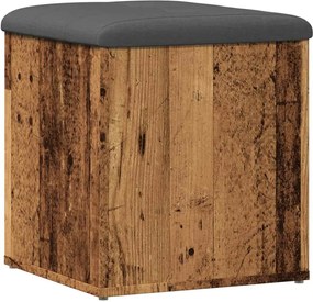 vidaXL Bancă de depozitare din lemn vechi 42x42x45 cm lemn prelucrat