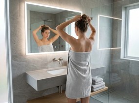 Prosop NORIELLE 70x140 cm gri deschis, 100% bumbac