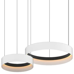 Lustră LED pe cablu ORBITA LED/72W/230V alb/negru