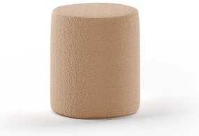 Puf de copii maro cu tapițerie din țesătură bouclé Forrest – Vipack