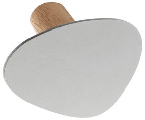 Cârlig gri deschis de montat pe perete din oțel Dot S Nupo – LIND DNA