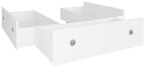 Sertare sub pat Nepo Plus 140 cm (alb) (3ks). Promo -30%. 1098322