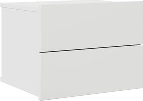 vidaXL Noptieră, alb, 40x30x30 cm, lemn prelucrat