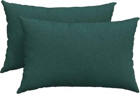 vidaXL Perne pentru canapea 2 pcs Verde închis 60 x 40 cm țesătură