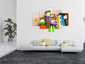 Tablou - Muzicanții, pictură (150x105 cm)