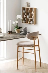 Raft de perete Moss, pin, natural, 46x10x46 cm