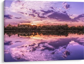 Tablou cu cerul violet (70x50 cm)