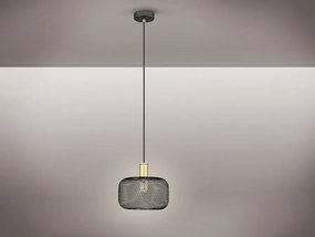 Lustra/pendul design decorativ modern Osiris auriu/negru