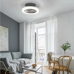 Plafonieră LED cu ventilator Leuchten Direkt 14645-55 LEONARD LED/27W/230V