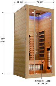 Infrasauna Kiruna90 Premium