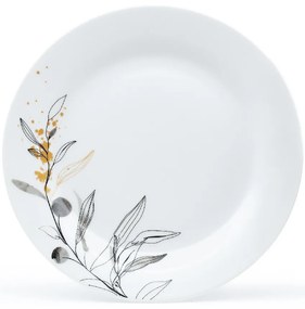 Set de masă din 18 piese Arôme Home Salcie, alb extra