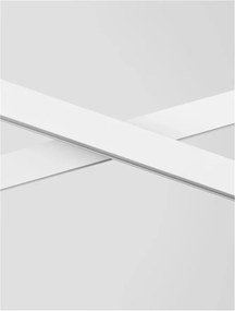 Lustra LED suspendata design modern X-LINE alba