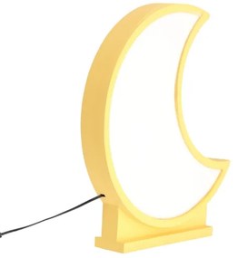 Lampă de birou pentru copii MOON LED/12W/230V, galbenă