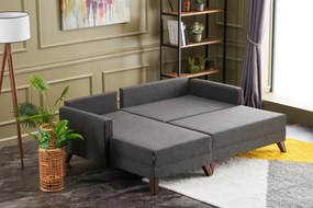 Canapea extensibilă Bellina (antracit) (S). 1063016