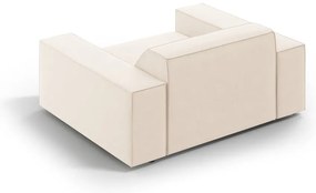 Fotoliu bej cu tapițerie din catifea Jodie – Micadoni Home