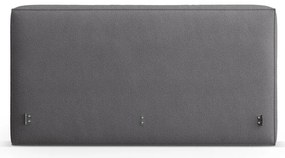 Tăblie de pat gri închis tapițată 209x100 cm Olivia – Micadoni