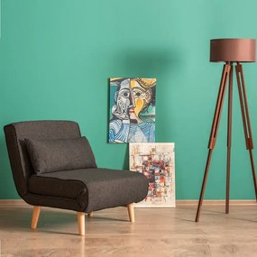 Fotoliu Extensibil,reglabil, Folde, 180 x 80 cm,gri