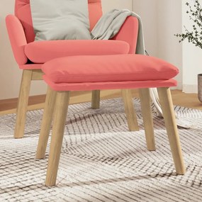 341439 vidaXL Taburet, roz, 45x29,5x39 cm, catifea
