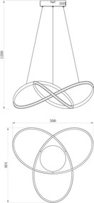 Lustră LED pe cablu ONLI DAFNE LED/30W/230W 4000K negru