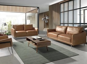 Canapea 2 locuri eleganta, design LUX Buffalo brown