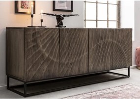 Comoda din lemn de mango Scorpion 177cm, gri