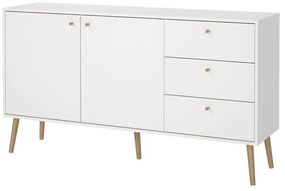 Comodă albă joasă 149x82 cm Bodo – Tvilum