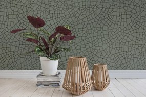 Tapet Raku Crackle, Jade, Rebel Walls