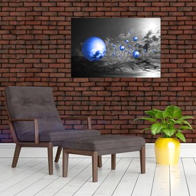 Tabloul bilelor albastru închis (90x60 cm)