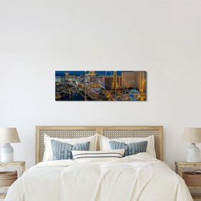 Tablou - Las Vegas (cu ceas) (90x30 cm)