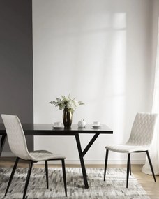 Set 2 buc. scaune sufragerie Montego (alb + negru). 1035608
