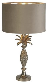 Veioza/Lampa de masa design lux elegant Belle argintiu/taupe