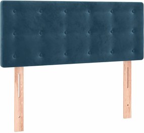 vidaXL Tăblie de pat, albastru închis, 80x5x78/88 cm, catifea