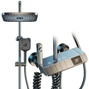 Coloana Dus ,Gri Mat,Afisaj Lcd Temperatura Apa ,Smack, Esn05Gri