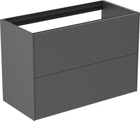 Dulap baza suspendat Ideal Standard Atelier Conca 2 sertare 80 cm antracit mat