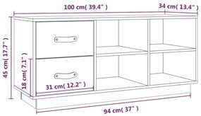 Banca pentru pantofi, maro miere, 100x34x45 cm, lemn masiv pin 1, maro miere