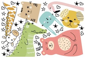 Autocolant de perete pentru copii Ambiance Animals Messengers of Love, 90 x 60 cm