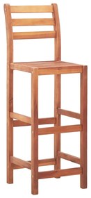 46314 vidaXL Scaune de bar, 2 buc., lemn masiv de acacia