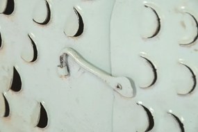 Decorațiune de perete tip pește, stil marin, culoare albastru deschis, din metal, „Blue Reef”