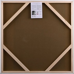 Tablou cu detalii pictate manual 102x102 cm Confidential Green – Malerifabrikken