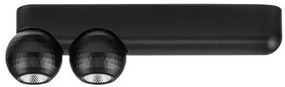 Plafoniera cu 2 Spoturi LED stil minimalist 3000K NOTIC negru