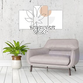 Tablou - Linie de artă flori N⁰3 (90x60 cm)