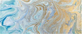 Tablou - Marmură albastră (120x50 cm)