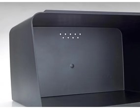 WENKO 54098100 - Cutie pentru pâine KUBO 35 x 26,5 cm negru/maro