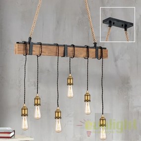 Lustra cu 6 pendule design industrial vintage Cellar HL 6-1651/6 Vintage OR