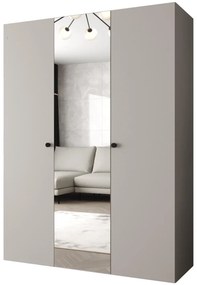 Dulap de haine 150 cm Parna 2 (Cașmir + Negru). 1125929