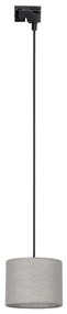 Lustră pe cablu pentru sistem de șină TRACER 1xE27/15W/230V d. 20 cm negru/gri