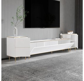 Mobilier living Mamene 3 (marmură deschis + auriu) . 1095702