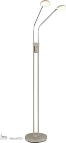 Globo 58504-2SSA-LED cu dimmer Lampă de podea SILVIO 2x6,5W/230V 2700/3350/4000K bej