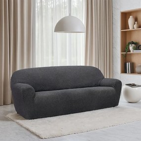 Nueva Textura Huse super elastice RUBINIA antracit fotoliu dublu (l. 140 - 180 cm)